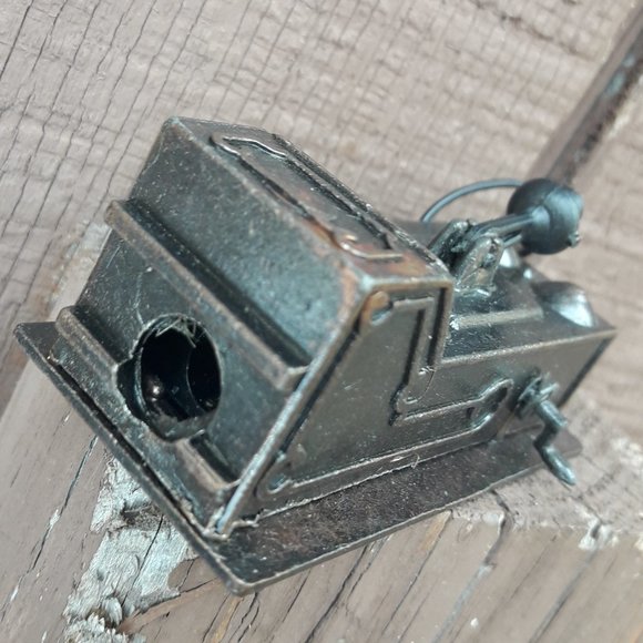 Mini Dollhouse Accessory Cast Iron Pencil Sharpener RARE Vintage Phone Telephone - Picture 4 of 10